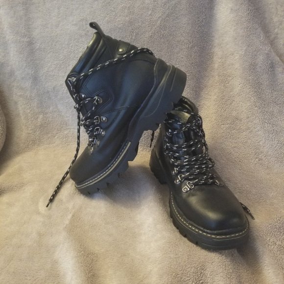 Black ALPINETEK padded Hi-cut casual rugged boots Size 8 - Picture 2 of 10